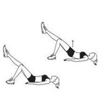 Single leg bridge exercise moves